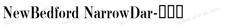 NewBedford NarrowDar字体转换
